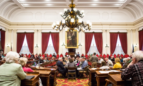 Interior photo of the State Assembly in session
